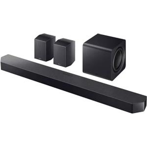 Samsung Soundbar HW-Q990F/ZF Serie Q, 23 Speaker, Wireless, Dolby 5.1ch, Audio a 11.1.4 Canali, DTS:X, Surround Sound Expansion, Active Voice Amplifier Pro, Q-Simphony,Titan Black, 2025