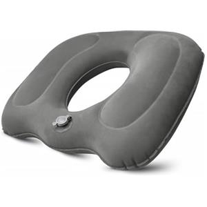 PWGHWG Ciambella per Sedersi Portatile Ciambella per Emorroidi Grigio Ciambella Antidecubito Adatto per Sedie a Rotelle Sedie da Ufficio Seggiolini Auto e Cuscini da Viaggio