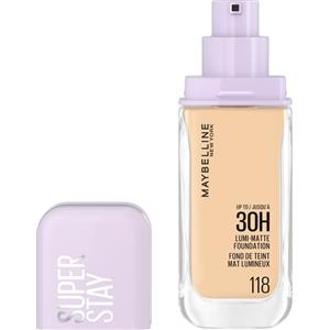 Maybelline Superstay Lumi Matte Fondotinta 30H 118 - Copertura Media-Alta, Finish Matte Luminoso, Leggero e Con Amminoacidi