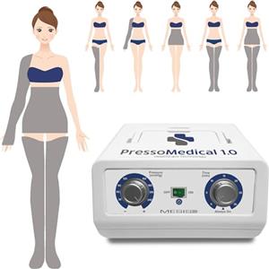 MESIS PressoMedical 1.0 Pressoterapia Medicale: dotazione Pro (con 2 gambali, Kit Slim Body ed 1 bracciale)