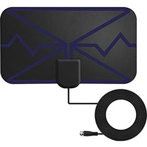 A/A Antenna HD per interni | Antenna TV digitale 4K HD | Portata lunga 3600 miglia, amplificatore interno amplificatore segnale HDTV antenna digitale per DVB-T A/a