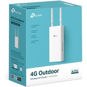 TP-Link TL-MR100-Outdoor Router Wi-Fi 4G LTE 300Mbps con Protezione IP65 e Slot per SIM