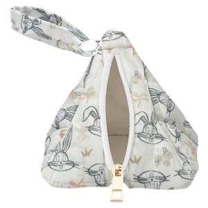 Looney Tunes - Pochette Porta Succhietti Bugs Bunny 10 x 10 cm - Custodia Igienica per Ciucci - Porta Accessori per Fasciatoio - Idea Regalo Nascita - Prodotto Ufficiale Warner Bros