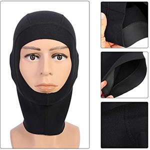 Keenso Cappello da 1 mm 3 Sub in Neoprene Scuba Snorkeling Muta Cappuccio Surf Divers Tutti Gli Sport Acquatici(L 3MM)