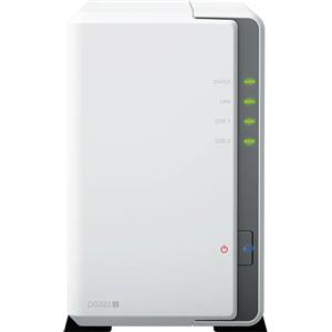 Synology DiskStation DS223J server NAS e di archiviazione Desktop Realtek RTD1619B 1 GB DDR4 0 TB Manager Bianco [DS223J]