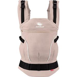 manduca First - Marsupio regolabile e versatile per neonati e bambini (3,5-20 kg) - Marsupio per bambini con trasporto anteriore, laterale e posteriore, Powder