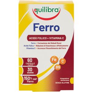 EQUILIBRA FERRO CON ACIDO FOLICO + VITAMINA C 60 CAPSULE