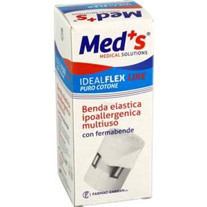FARMAC-ZABBAN MED'S Benda Elastico Multiuso in Cotone 100% 10cm - Anallergica e Traspirante