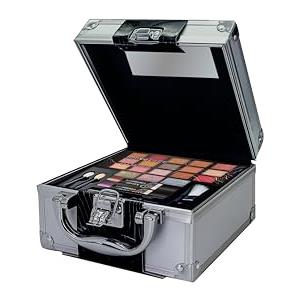 bonvoyage, Set Trucchi Donna da 24 Pezzi per Occhi, Labbra e Viso, con Ombretti, Rossetti, Illuminante, Bronzer e Altro, Accessori Inclusi, Travel in Colour