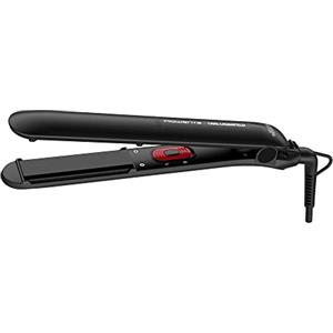Rowenta Karl Lagerfeld - Piastra per capelli Easyliss SF161L, funzionamento con un solo pulsante, rivestimento in ceramica tormalina, sistema a piastre mobili, funzione Straight & Curl, costante