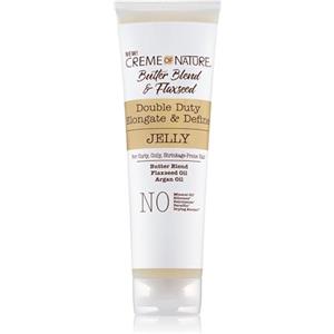 Creme of Nature, Butter Blend & Flaxseed, Gel Styling, Allunga e Definisce i Ricci, Elimina l'Effetto Crespo, Texture Non Appiccicosa, Non Grassa, Trattamento per Capelli Ricci, Crespi e Afro, 250ml