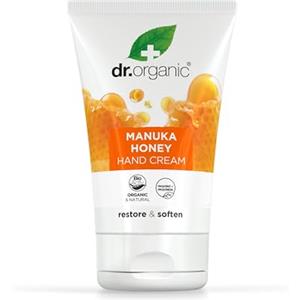 Dr. Organic Crema Mani Miele di Manuka 125ml - Idratante, Antiossidante e Protettiva