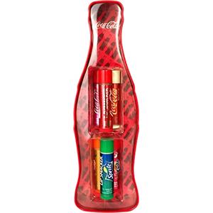 Lip Smacker, Assortimento Burrocacao Labbra, Balsamo Labbra Profumato in Bottiglia Vintage, Set Regalo Bambina, 6 Gusti: Coca-Cola, Cherry, Vanilla, Sprite, Fanta, Fanta Strawberry