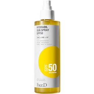 FaceD Face D - Hydraoil Spray Solare Corpo e Capelli SPF 50, 200ml