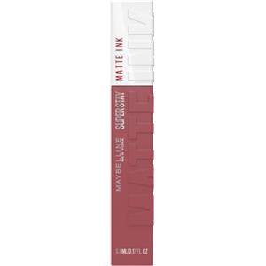 Maybelline New York Tinta Labbra a Lunga Durata, Effetto Matte e Colore Intenso, Tenuta fino a 16 Ore, No Transfer e Senza Sbavature, SuperStay Matte Ink, Tonalità: Soloist (140), 5 ml