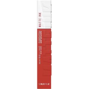 Maybelline New York Rossetto Matte SuperStay Matte Ink, Tinta Labbra a Lunga Tenuta, Colore Intenso e Vibrante, No Transfer, Self-starter (130), 5 ml