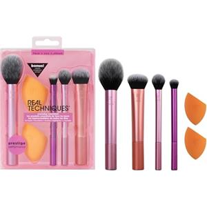 Real Techniques Set Everyday Essentials: 4 Pennelli da Trucco e 2 Spugne Miracle Complexion