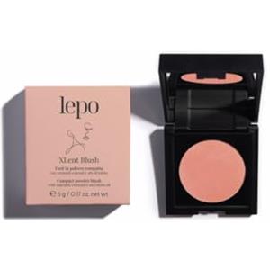 LEPO | Xlent Blush, Fard in Polvere Compatta N. 02, con Ceramidi Vegetali e Olio di Jojoba, Luminosità Naturale e Idratazione per un Effetto Sano e Radioso