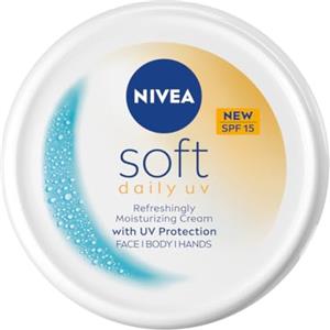 NIVEA Crema morbida e leggera idratante intensa con olio di jojoba e vitamina E per viso, corpo e mani, protezione SPF 15, 100 ml