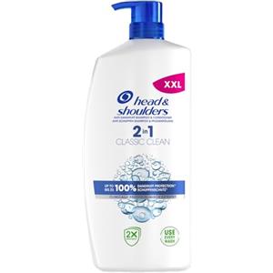 Head & Shoulders Shampoo antiforfora 2 in 1 Classic Clean 2 in 1, dispenser per pompe da 800 ml, protezione fino al 100% clinicamente testato, per ogni tipo di capelli e cuoio capelluto. Uso