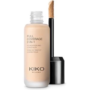 KIKO Milano Full Coverage 2-in-1 Foundation & Concealer 02 - WR 10, Fondotinta E Correttore 2 In 1, Elevata Coprenza