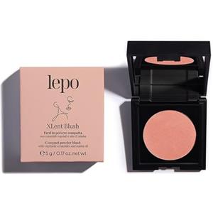 LEPO | Xlent Blush, Fard in Polvere Compatta N. 04, con Ceramidi Vegetali e Olio di Jojoba, Luminosità Naturale e Idratazione per un Effetto Sano e Radioso