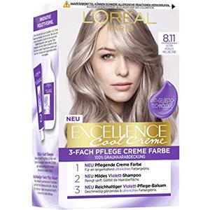 L'Oreal Paris Excellence Cool Crema 8.11 Biondo chiaro ultra fresco