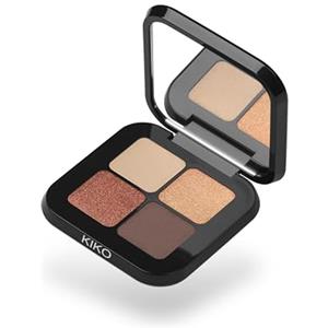 KIKO Milano Bright Quartet Eyeshadow Palette 03 | Palette Con 4 Ombretti Cotti Per Uso Asciutto E Bagnato