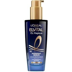 L'Oreal Paris L'Oréal Paris Siero nutriente per capelli morbidi e lucenti, agisce a lungo contro crespo, non lascia residui, con olio di fiori di camelia, olio di Elvital Magique Midnight Serum, 1 x 100 ml