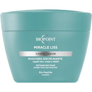 Biopoint Miracle Liss - Maschera Capelli Liscio 72h, Azione Nutriente e Disciplinante senza Appesantire, Dona Morbidezza e Leggerezza al Capello, 200 ml