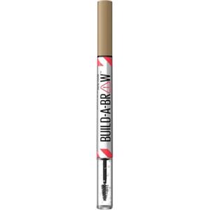 Maybelline Build A Brow - Penna e Gel Fissante 2 in 1 per Sopracciglia Piene e Naturali, Tonalità 250 Blonde, Fino a 24 Ore di Tenuta