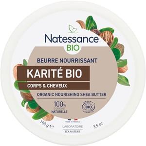 Natessance Burro di Karité Bio 100g - 100% Puro, Senza Allergeni e Profumo, Protezione per Pelle Secca