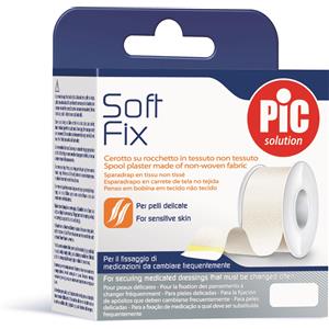 Pikdare Soft Fix Cerotto in Tessuto Non Tessuto 5 cm x 500 cm - Adesivo per Medicazioni su Pelli Delicate