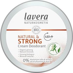 lavera, Crema deodorante naturale Strong vegan naturale biologico ginseng minerali naturali senza alluminio, 48 ore, protezione deodorante 50 ml, 1 pezzo