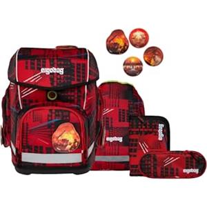 ergobag cubo set zaino scolastico ergonomico classico 5 pezzi prima elementare