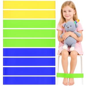 ZMDMAH 9 Pezzi Elastici Fitness, Bande Elastiche Fitness, Elastici per Sedia per Bambini Fidget Cinghie Elastici Palestra Fasce Elasticheper Palestra Fasce Colorate Elastico Pilates per Yoga Seduta