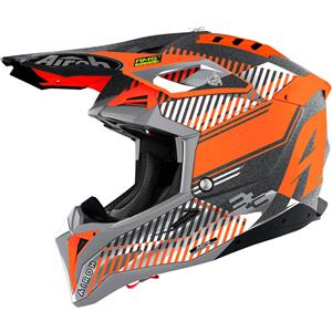 AIROH - Casco AIROH - Casco Aviator 3 Wave Orange Chrome