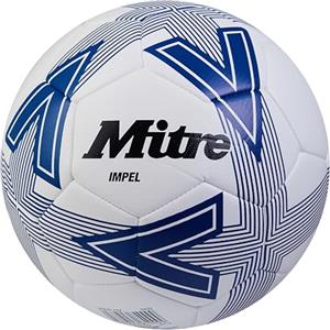 Mitre Impel L30P Football, Highly Durable, Shape Retention, White/Blue, 5