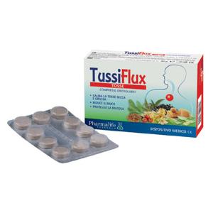 Pharmalife Tussiflux - Dispositivo Medico per Tosse Secca, 30 Compresse Orosolubili con Propoli, Tiglio, Mirra e Aloe