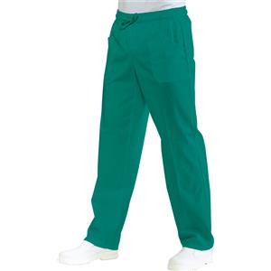 ISACCO Pantalone Verde con Elastico 3XL per Medici e Sanitari
