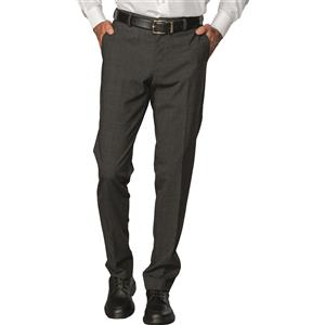 ISACCO Pantalone Seattle Stretch Antracite - 54% Poliestere, 44% Lana, 2% Spandex - Comodo e Unisex per Lavoro