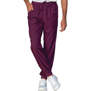 ISACCO Pantagiaffa Unisex in Tecnostretch Porpora - Pantalone Comodo e Traspirante per Professionisti del Settore Sanitario ed Estetico
