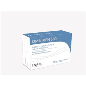 DuLàc Omniven 500 - Integratore Alimentare per Circolazione, 120 Compresse con Diosmina ed Esperidina, Ideale per Gambe Gonfie e Capillari Fragili