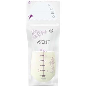 Philips Avent Sacchetto per latte materno, 180 ml, per conservare e congelare il latte materno, SCF603/25, pre-sterilizzato, 25 pezzi