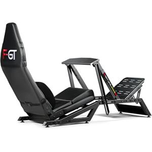 Next Level Racing F-GT Cockpit - Simulatore di Guida in Acciaio con Sedile Regolabile e Supporto Lombare