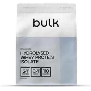 Bulk Proteine isolate del siero del latte idrolizzato, Frullato proteico, Cioccolato, 500g, 16 porzioni