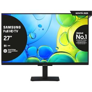 Samsung Full HD Smart TV 27'' UE27F6000FUXZT, Hyper Real Processor, HDR & Pur Color, Smart Experience, OTS Lite & Adaptive Sound, SlimLook Design, edizione speciale PACCHETTO INTRATTENIMENTO, 2025