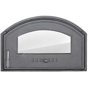 Sellon24 Porta forno 700 x 460 in ghisa per forno e pizza (porta destra, senza termometro)