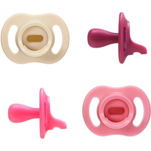 Tommee Tippee Ciuccio Ultra-light StayPut 6-18 Mesi, 4 Pezzi, Succhietto Ortodontico in Silicone Monoblocco, Leggero e Comodo