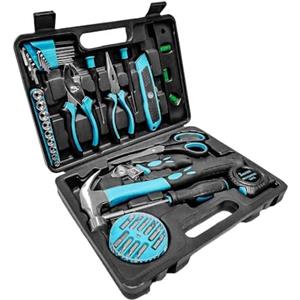 Cecotec Cassetta Porta Utensili, Valigetta Porta Attrezzi Cecoraptor 4200 Toolbox. Chiusura a Bottone, Design Compatto e Manico Ergonomico, Cacciaviti, Martelli, Pinze, Nastro Metrico, 31 x 22,5 x 7cm